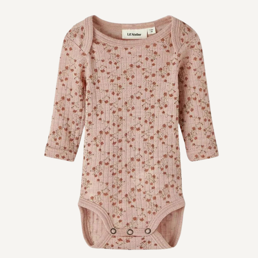 Body rosa de Manga Larga Lil Atelier