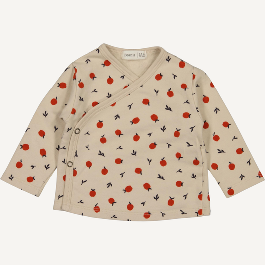 T-shirt beige imprimé cerises – Bean's Barcelona