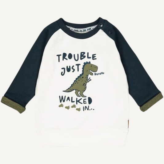 T-shirt bébé « Trouble Just Walked In » – Feetje