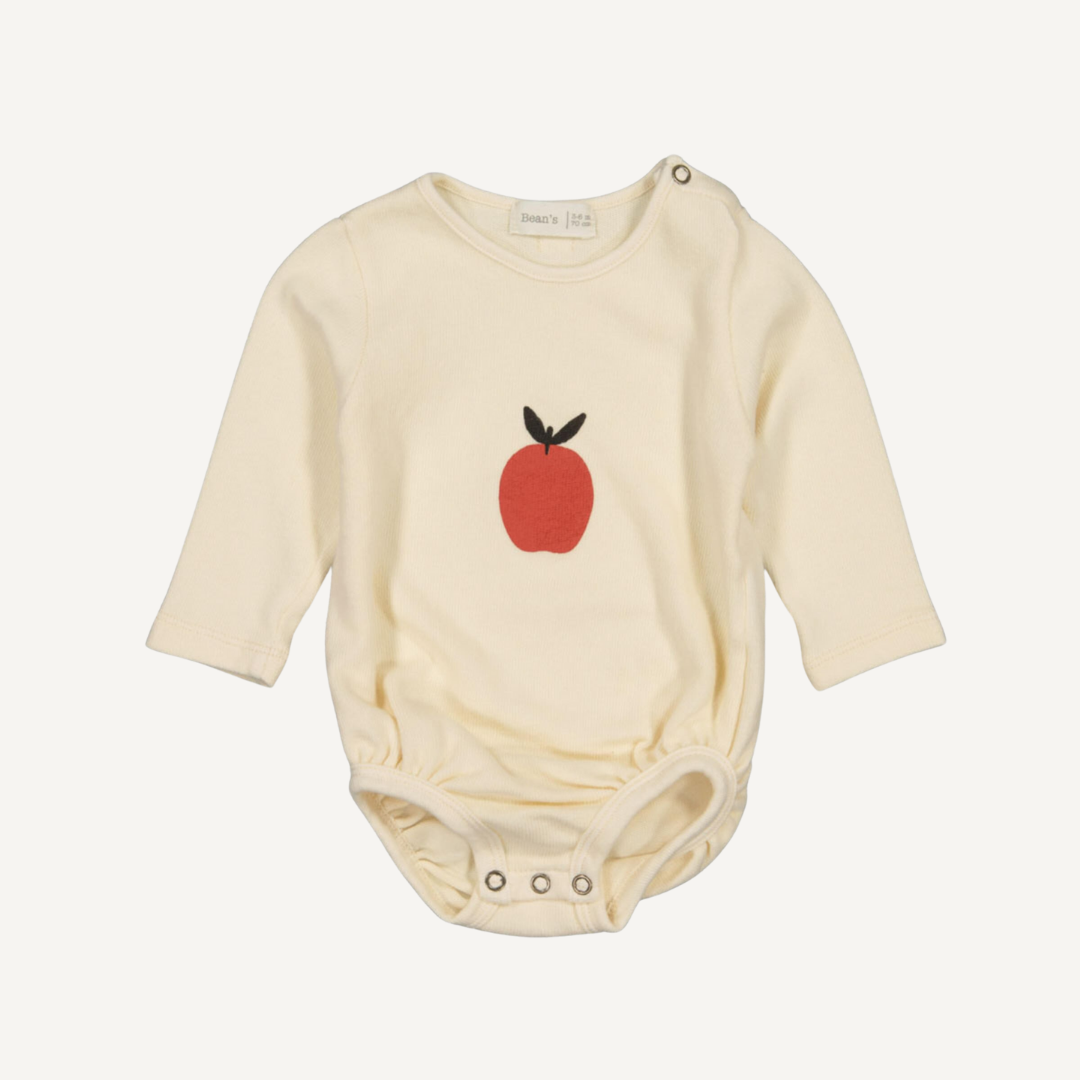 Body écru avec pomme – Bean's Barcelona