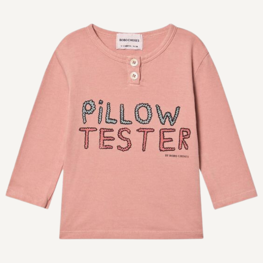 T-shirt testeur d'oreiller rose – Bobo Choses