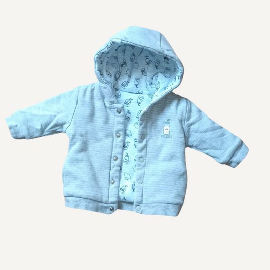 Veste réversible bleue à manches longues Feetje