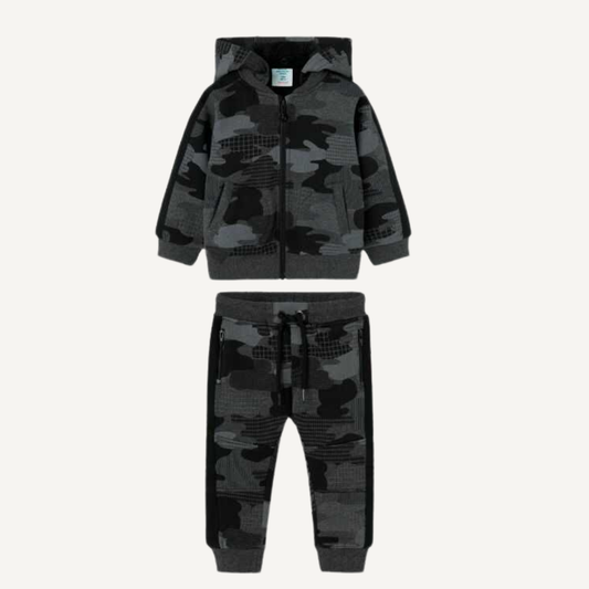 Conjunto Deportivo Infantil - Camuflaje Negro Boboli