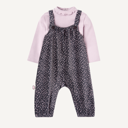 Conjunto lila Peto y camiseta Boboli