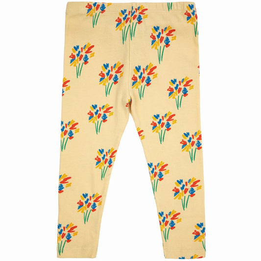 Legging en coton bio « Bouquets de fleurs » - Bobo Choses