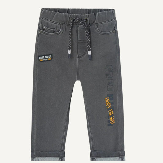 Pantalon de jogging en jean gris - Boboli