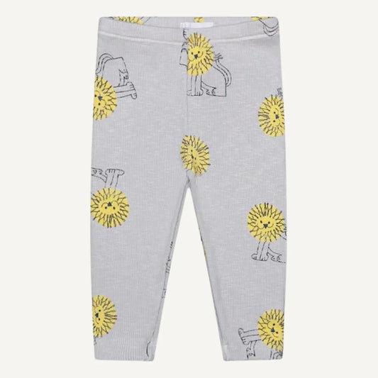 Leggings en coton bio imprimé lion - Bobo Choses