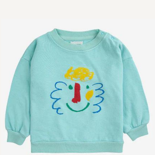 Bobo choisit un sweat-shirt bleu