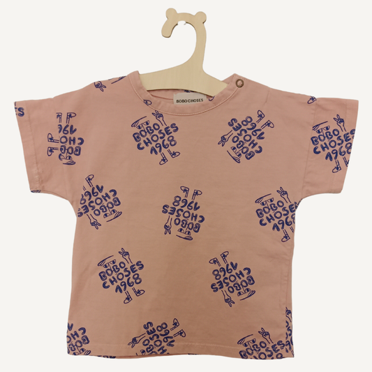 T-shirt rose imprimé Bobo Choses 1968 – Bobo Choses
