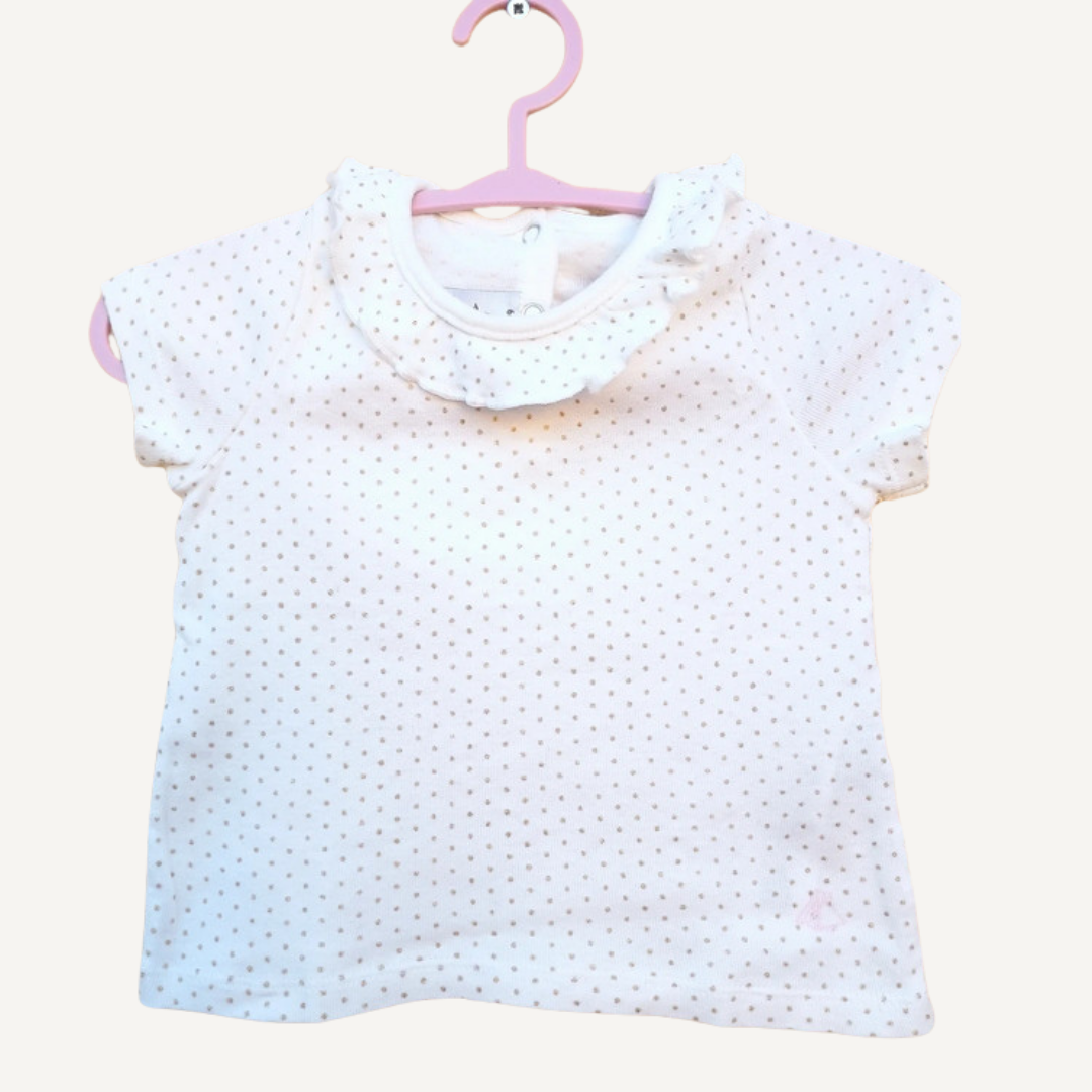 Camiseta Cómoda con puntos dorados Petit Bateau