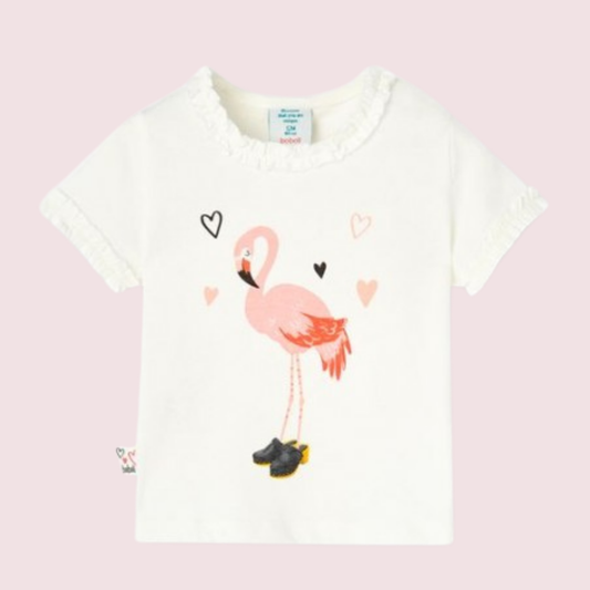 Camiseta manga corta flamenco Boboli
