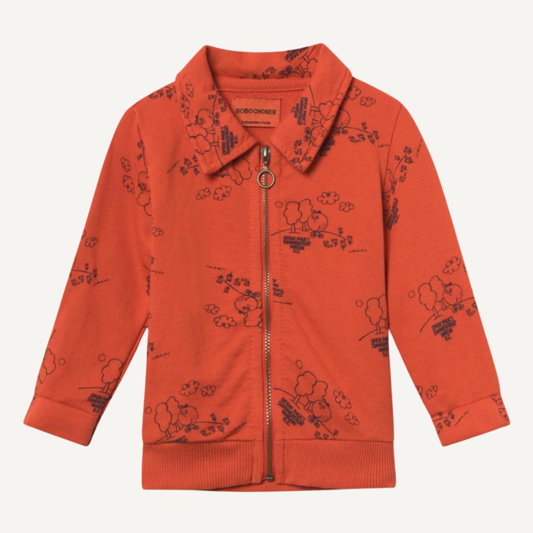 Veste zippée en coton imprimé - Bobo Choses